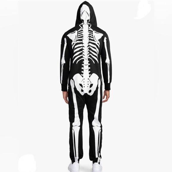 JACK SKELLINGTON ONE PIECE SKELETON COSTUME,large, by TIPSY ELVES - Picture 2 of 5